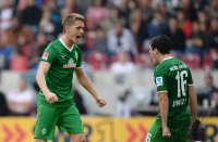 Fussball  1. Bundesliga  13/14: JUBEL Nils Petersen (SV Werder Bremen)