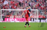 Fussball 1. Bundesliga : Arjen Robben mit seinem Sohn, Kind Luka (FCB)