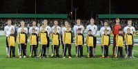 Fussball International  U 20 Laenderspiel:  Escortkids der E1 Jugend  des FC Rottenburg