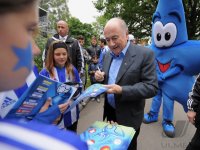 FUSSBALL INTERNATIONAL:  FIFA Praesident Joseph S. Blatter (SUI)  beim  73. Blue Stars FIFA Youth Cup 2011