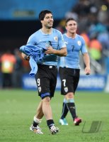FUSSBALL WM 2014: JUBEL Luis SUAREZ (Uruguay)