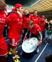 Fussball 1. Bundesliga  Saison 2013/2014: JUBEL FC Bayern Muenchen