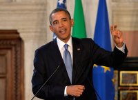 Staatsbesuch; US-Praesident Barack Obama in Rom
