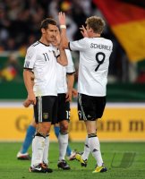 Fussball International  Testspiel:  Jubel nach dem Tor Miroslav KLOSE, Andre SCHUERRLE (v. li, Deutschland)