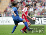 Fussball 1. Bundesliga: Bayern - Bochum, Zweikampf