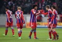 Fussball 1. Bundesliga Saison 14/15: JUBEL FC Bayern Muenchen