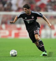 Fussball CHL  Saison 2011/2012: Mario Gomez (FC Bayern Muenchen)