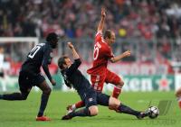 FUSSBALL  International CHL 09/10: FC Bayern  Muenchen - Olympique Lyon