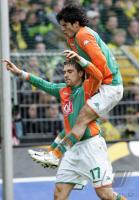 Fussball 1. Bundesliga: Borussia Dortmund - Werder Bremen, Jubel.