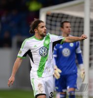 Fussball DFB Pokal Viertelfinale 13/14 : JUBEL Ricardo Rodriguez (VfL Wolfsburg)