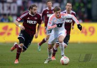Fussball 1. Bundesliga, Saison 2012/2013: 1. FC Nuernberg - FC Bayern Muenchen