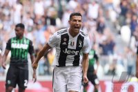 FUSSBALL SERIE A 2018/2019: JUBEL Cristiano Ronaldo (Juventus Turin)