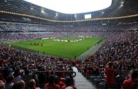 Fussball: Public Viewing in der Allianz Arena in Muenchen