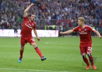 Fussball, 1. Bundesliga  Saison 2014/2015 Relegation: Karlsruher SC - Hamburger SV