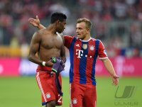 Fussball 1. Bundesliga Saison 14/15: FC Bayern Muenchen - VfL Wolfsburg