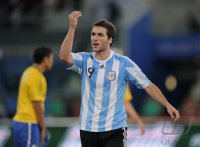 FUSSBALL INTERNATIONAL:  Argentinien - Brasilien