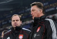 Fussball 1. Bundesliga : Sportdirektor Christian Nerlinger mit Trainer Louis van Gaal (v. li. FC Bayern Muenchen)