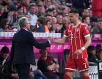 Fussball  1.Bundesliga   Saison 17/18: FC Bayern Muenchen - Borussia Moenchengladbach