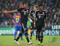 Fussball CHL  Saison 2011/2012: Jerome Boateng (li,) mit David Alaba (FC Bayern Muenchen)