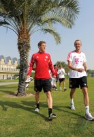 Fussball 1. Bundesliga 11/12: FC Bayern Muenchen Training in Doha