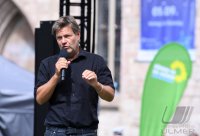 Politik, Wahlkampf Buendnis 90/Die Gruenen: Gruenen Bundesvorsitzender Robert Habeck