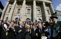 Fussball WM 2006: Empfang des Bayerischen Ministerpraesidenten