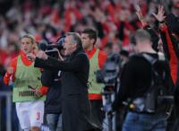 Fussball WM  2010  Qualifikation:  JUBEL Trainer Hitzfeld (Schweiz)