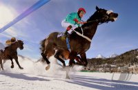Pferdesport:  White Turf  St. Moritz 2011   Flachrennen