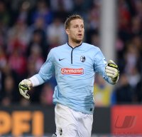 Fussball  1. Bundesliga  13/14: Torwart Oliver Baumann (SC Freiburg)