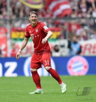 Fussball 1. Bundesliga Saison 14/15: Bastian Schweinsteiger (FC Bayern Muenchen)