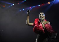 FUSSBALL INTERNATIONAL:   61. FIFA  Kongress in Zuerich 2011 Saengerin Grace Jones