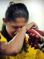 FUSSBALL  Olympia 2008  Finale Frauen  Brasilien - USA