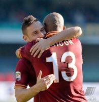 FUSSBALL SERIE A 2013/2014: JUBEL Francesco Totti (AS Rom)