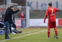 Fussball Regionalliga Sued 2012/2013:  Trainer Mehmet Scholl mit Tobias Schweinsteiger (v. li., FC Bayern II)