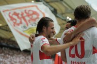 Fussball 1. Bundesliga  Saison 2011/2012:  JUBEL Martin Harnik (VfB Stuttgart)