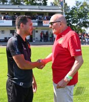 Fussball Relegation zur Oberliga, Rueckspiel 21/22: FC Holzhausen - FC Denzlingen