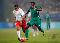 FUSSBALL  Olympia 2008   Halbfinale  Maenner   Nigeria - Belgien