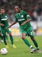 Fussball 1. Bundesliga: Wolfsburg, THIAM Einzelaktion