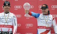 SKI Weltcup FINALE Maenner :   Didier Cuche (SUI) und Michael Walchhofer (AUT)