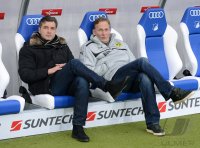 FUSSBALL1. Bundesliga  Saison 2012/2013: Sportdirektor  Zorc (Borussia Dortmund) und Watzke (Geschaeftsfuehrer Borussia Dortmund)