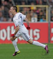 Fussball 1. Bundesliga  Saison 2010/2011:  JUBEL Franck Ribery (FC Bayern Muenchen)
