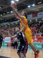 Basketball 1. Bundesliga 14/15 Hauptrunde:  Walter Tigers Tuebingen - Telekom Baskets Bonn