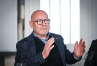 Buendnis 90 / Die Gruenen, Wahlkampf Landtagswahl Baden - Wuerttemberg, Verkehrsminister Winfried Hermann