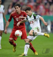 FUSSBALL DFB POKAL  Saison 2012/2013:  FC Bayern Muenchen - VfL Wolfsburg