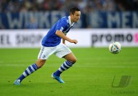 Fussball: Europa League, Saison 2011/2012: Schalke, HOEGER am Ball