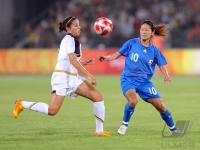 FUSSBALL  Olympia 2008   Halbfinale  Frauen   Japan - USA