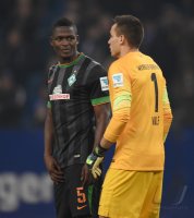 Fussball, 1. Bundesliga  Saison 2014/2015: Hamburger SV - SV Werder Bremen