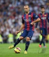 Fussball Primera Division El Clasico 14/15: Javier Mascherano (Barca)