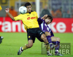 Fussball Uefa-Cup: Dortmund - Wien, Zweikampf
