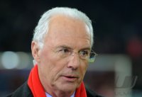 Fussball CHL  Saison 2011/2012:   Ehrenpraesident Franz Beckenbauer (FC Bayern Muenchen)